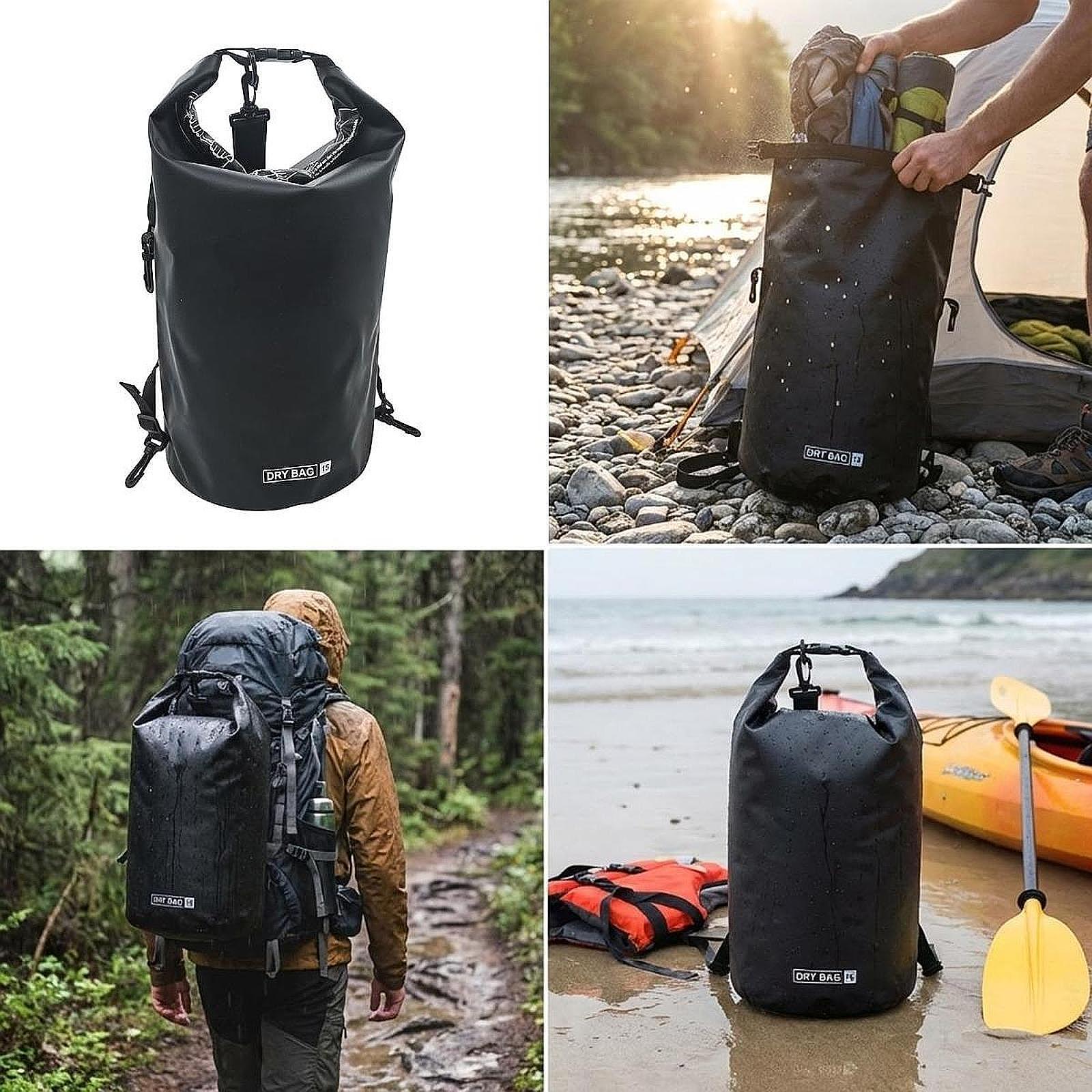 Fishing Kayak Storage Bag - Su geçirmez Kuru Çanta Depolama Ayarlanabilir