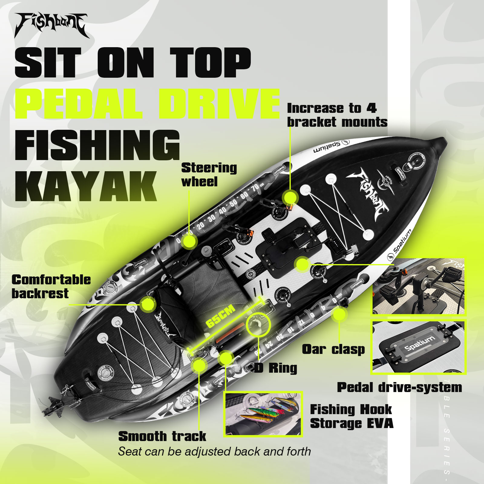 Spatium Balıkçı Kayığı Pedal S - Fishing Kayak Pedal Drive incelemesi ve fiyatı